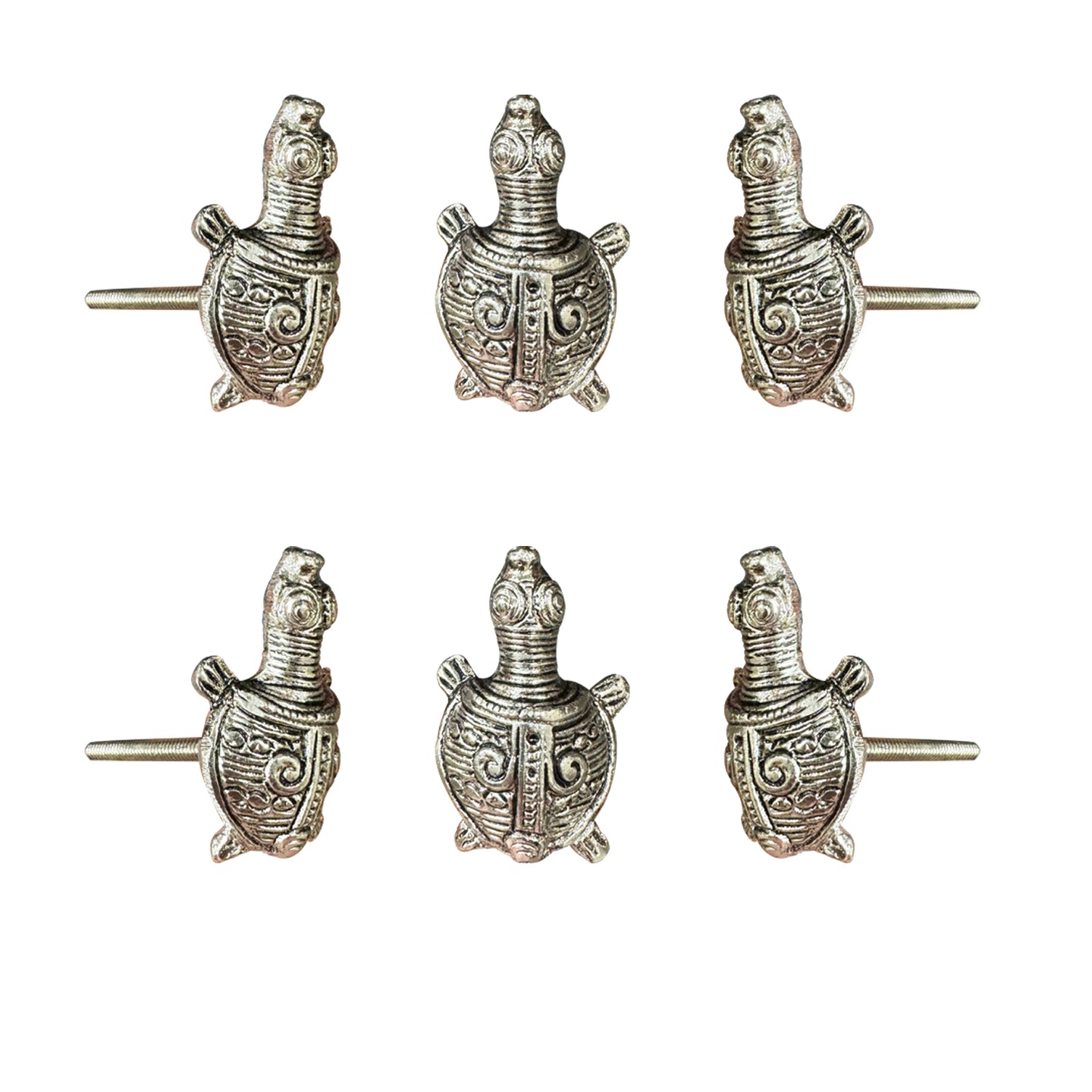 Metal Tortoise knob ( set of 6 )