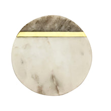 Carregar imagem no visualizador da galeria, Marble coaster Beige and White (Set of 6)
