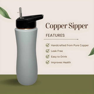 Copper Sipper Bottle (Grey)