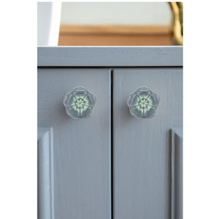 Azalea Grey Ceramic Knob ( Set Of 6 )