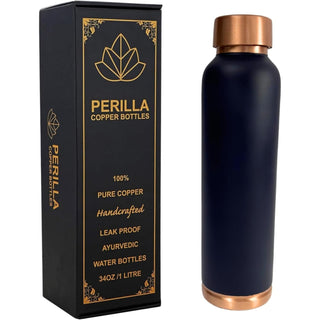 Blue Cleo Copper bottle 34 Oz