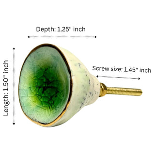 Green Nantes Ceramic knobs