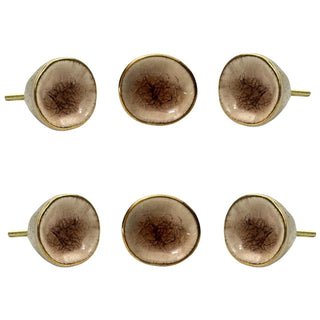 Pink Nantes ceramic knobs