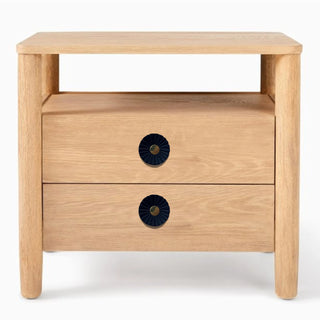 Siena blue wooden knob ( set of 6 )