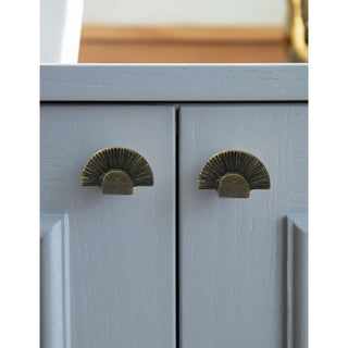 Antique Gold Decorative Sunrise Shape Metal Knobs