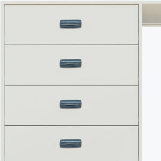 Ellipse grey marble knob ( set of 6 )