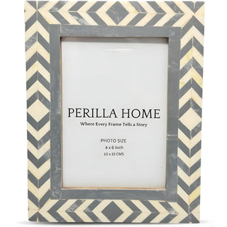 Grey Design Frame Gray Design Photo frame 4 x 6 – Perilla Home