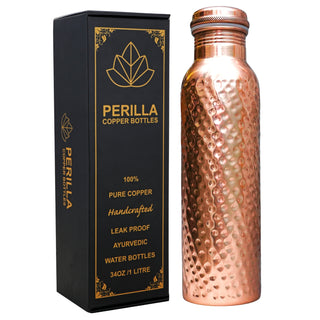 Copper Bottle Hammered (1L)
