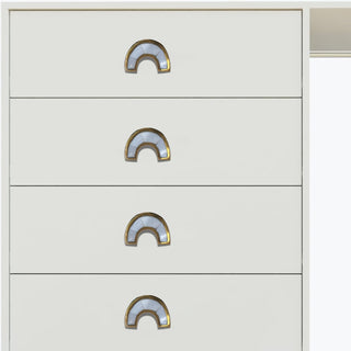 Set Of Six Nikko Mother of pearls Knobs