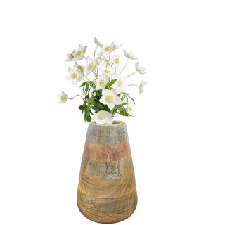 Wooden flower vase