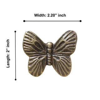 Antique Gold Butterfly Shape Metal Knobs