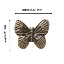 Load image into Gallery viewer, Antique Gold Butterfly Shape Metal Knobs
