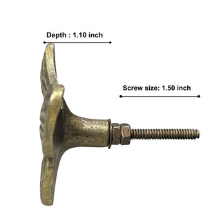 Antique Gold Butterfly Shape Metal Knobs