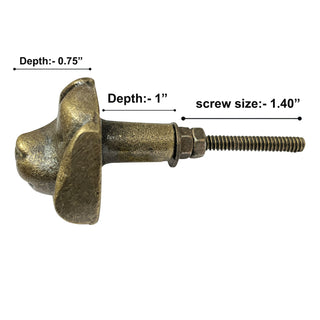 Dog face Metal Knobs (set of 6)