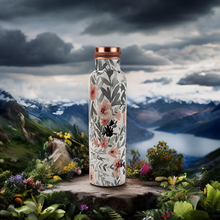 Load image into Gallery viewer, Grey Printed Copper Bottle (1L)
