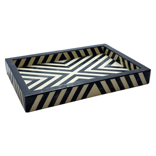 Black stripes Tray