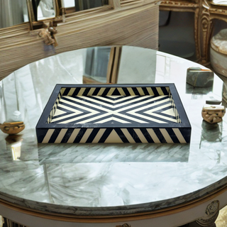 Black stripes Tray