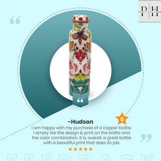 Red Flower Copper Bottle (1L)