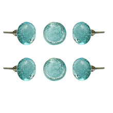 Load image into Gallery viewer, Aqua bubble glass knobs ( set of 6 )
