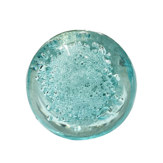 Aqua bubble glass knobs ( set of 6 )