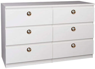 Set Of Six Lotus Flower Mother Of Pearl Wooden Knobs