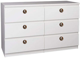 Set Of Six Tulip Flower Mother Of Pearl Wooden Knobs