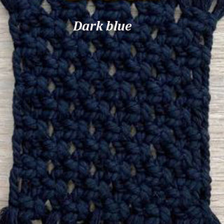 Macrame Handmade Rectangle Coasters  ( set of 6)