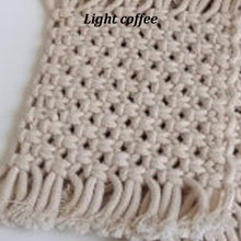 Load image into Gallery viewer, Macrame Handmade Rectangle Coasters  ( set of 6)

