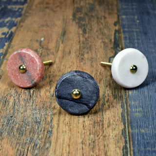 Tyre Pink Stone Knobs set of 6