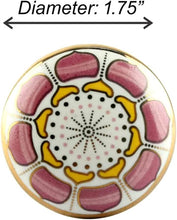 Cargar imagen en el visor de la galería, Marigold Ceramic Knob Pink ( Set of 6 )

