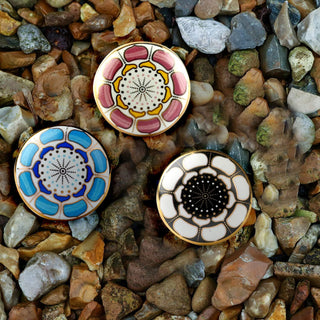 Marigold Ceramic Knob Pink ( Set of 6 )