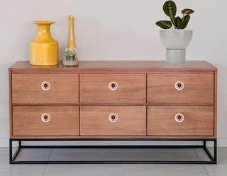 Marrakesh Ceramic Knob Pink ( Set Of 6 )