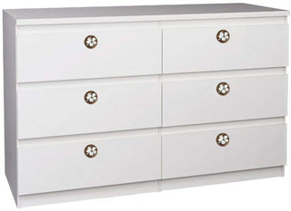 Hibiscus Flower Wooden Knobs | Mother Of Pearl (Set of 6)