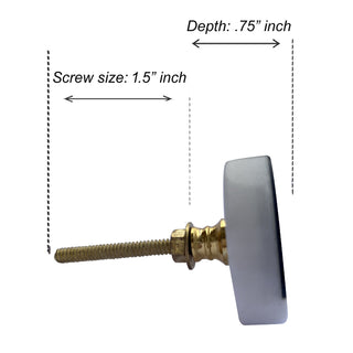 Black and white Luna  Marble Knobs ( set of 6)