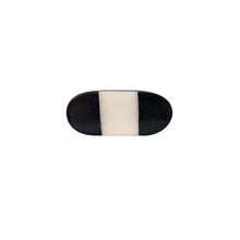 Carregar imagem no visualizador da galeria, Black and white oval marble ( set of 6 )
