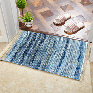 Perilla home Handmade Denim chindi Rug  (24 x 36 inch)