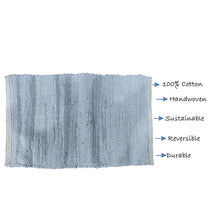 Carica l&#39;immagine nel visualizzatore di Gallery, Perilla home Handmade Grey chindi Doormat  (24 x 36 inch)
