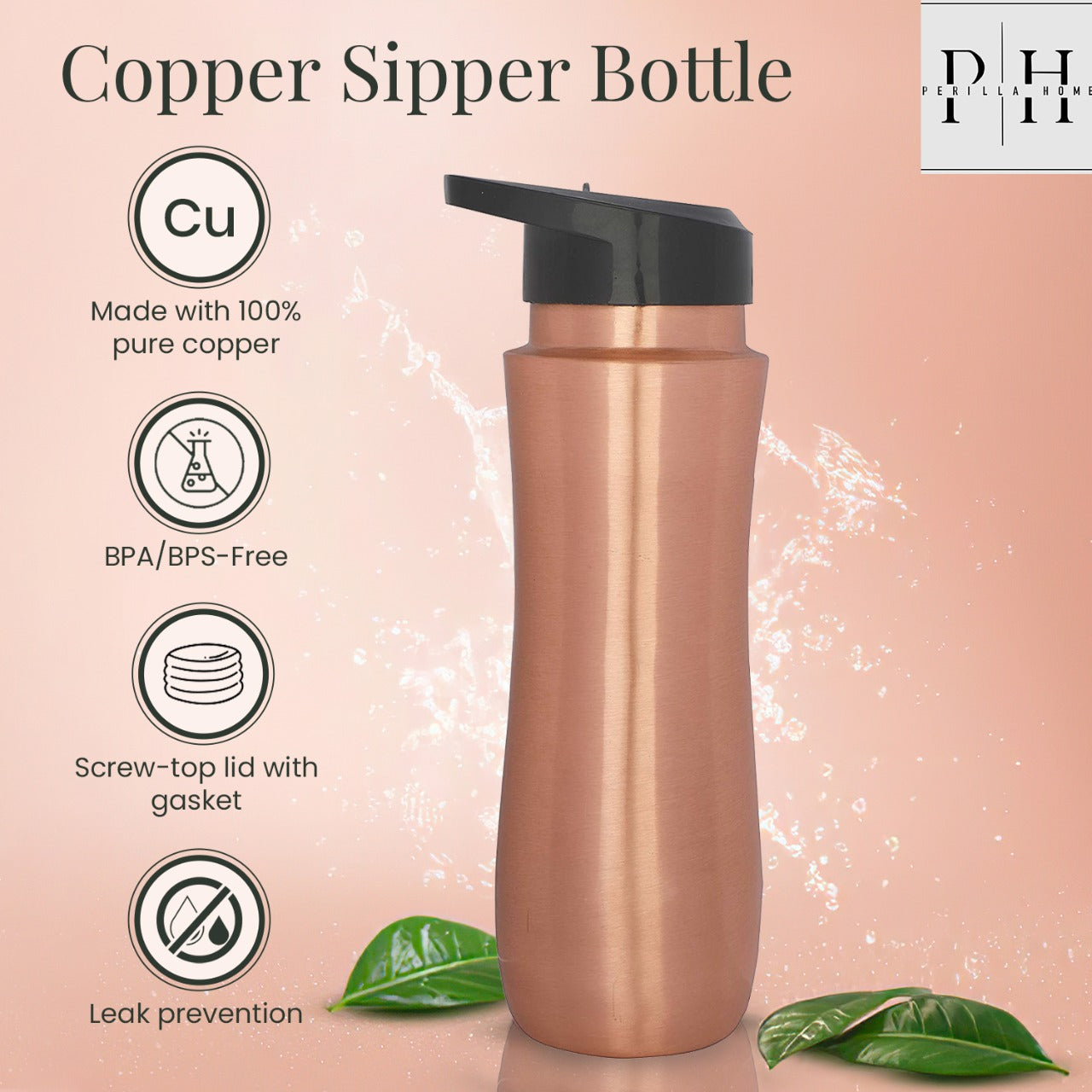 Copper Sipper Bottle (copper)
