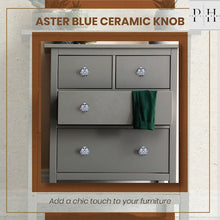 Carregar imagem no visualizador da galeria, Aster Blue Ceramic Knob ( Set Of 6 )
