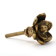Charger l&#39;image dans la galerie, Set of 6 Gold Flower knob - Perilla Home
