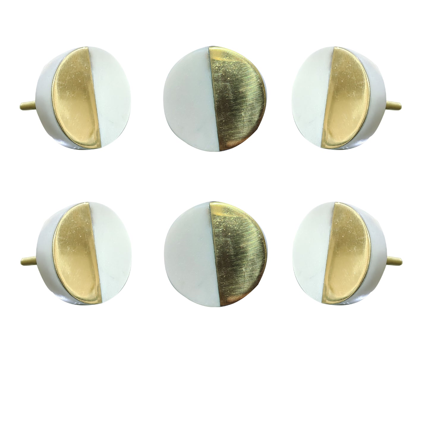 Luna marble knob ( set of 6)