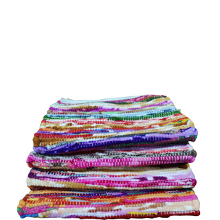 Perilla home Handmade Multi chindi Placemat  (Set of 4)