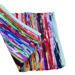 Perilla home Handmade Multi chindi Placemat  (Set of 4)