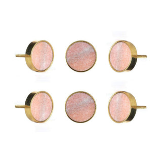 Set of 6 Swirled Marble Knob - Perilla Home