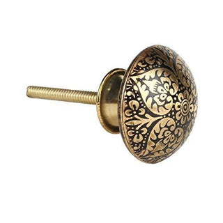 Set of six Black Bologna Knob - Perilla Home