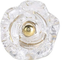 Load image into Gallery viewer, Set Of Six Transparent Rose Glass  Knobs
