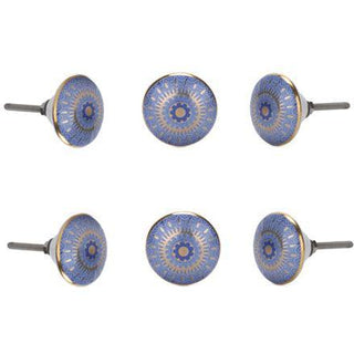 Hyacinth Ceramic Knob ( Set Of 6 ) - Perilla Home