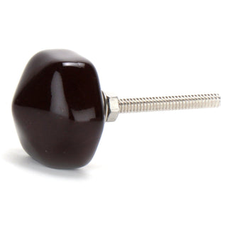 Hexagon Ceramic Small Brown ( Set Of 6 ) - Perilla Home