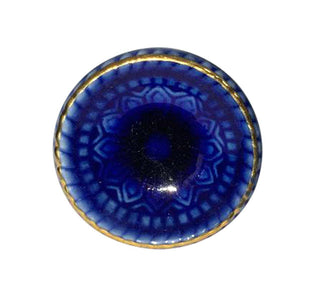 Marrakech Ceramic Knob Blue ( Set Of 6 ) - Perilla Home