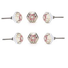 Load image into Gallery viewer, Set of six Hollyhock Pink Knob - Perilla Home
